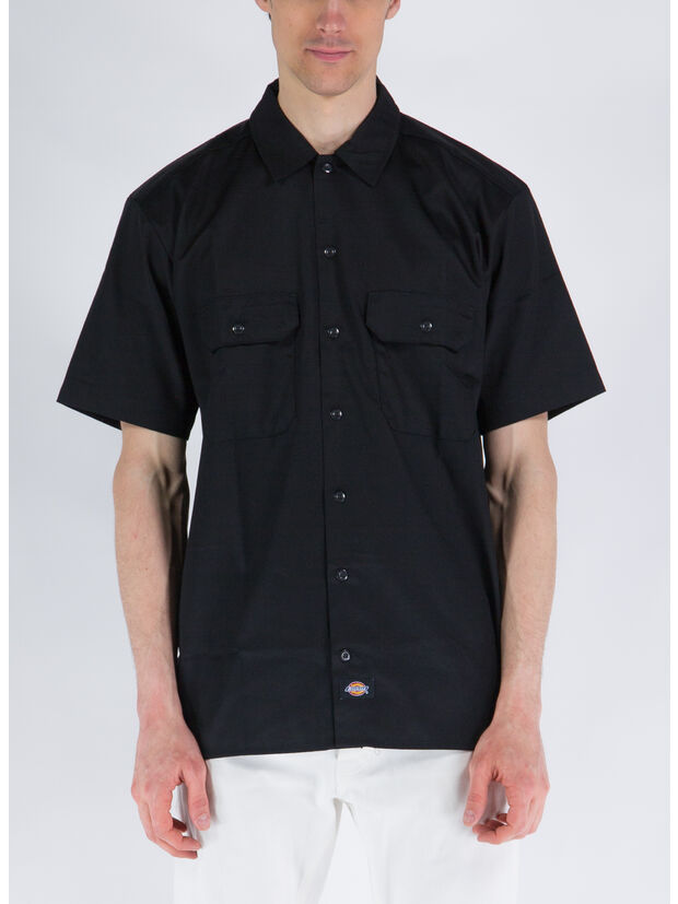 CAMICIA WORK, BLK1 BLACK, large