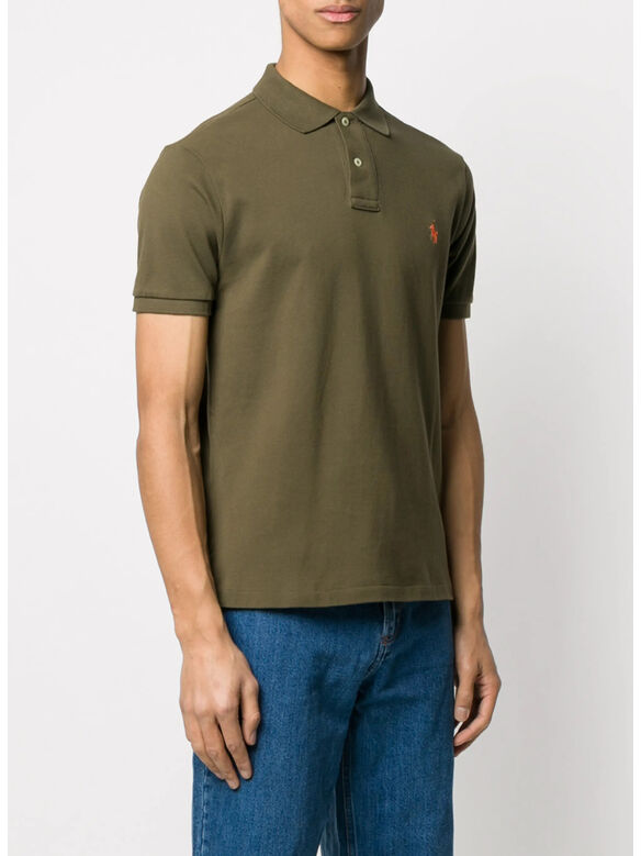 POLO SHORTSLEEVE LOGO, CANOPY OLIVE, medium