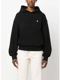 FELPA HOODED CASEY, 0M4XX BLACK/SILVER, thumb