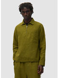 PULLOVER LINEN QUARTER ZIP, 300 GREEN, thumb