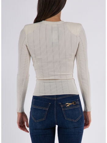 PULLOVER IN LYOCELL A COSTE, 193 BURRO, small