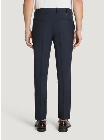 PANTALONE CHINO DIECI CON PINCES, 0370 BLU, small