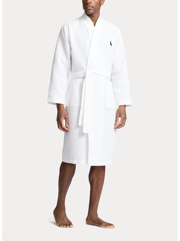 VESTAGLIA IN PIQUÉ, 002 WHITE, medium