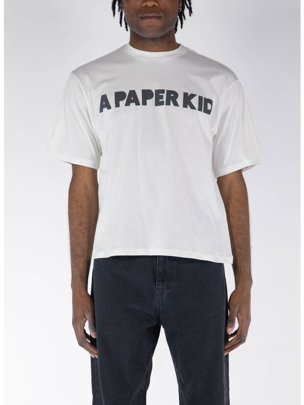 T-SHIRT CON STAMPA, 013 CREAM, large