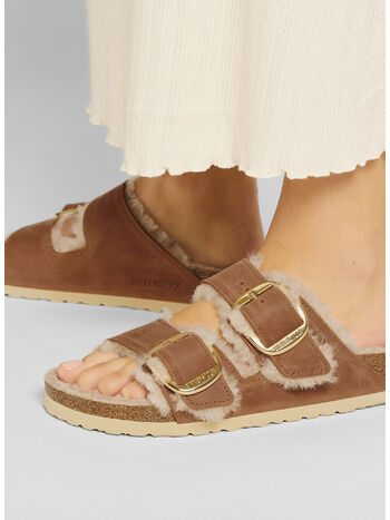 CIABATTA ARIZONA BIG BUCKLE SHEARLING, COGNAC, small