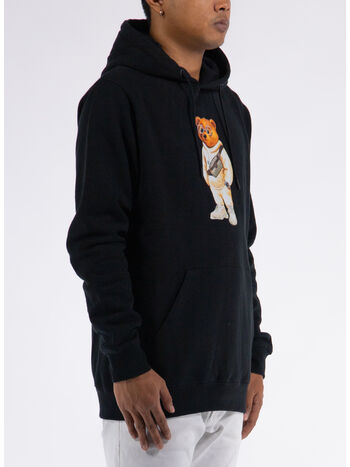 FELPA HOODIE FILOU, 01 BLACK, small