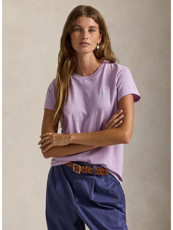 T-SHIRT A GIROCOLLO CLASSIC-FIT, LIGHT MAUVE, medium