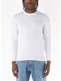 MAGLIONE GIROCOLLO RASATO, 01 BIANCO, thumb