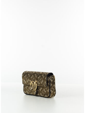 BORSA LOVE CON STRASS, LH3Y BRONZO ORO, small