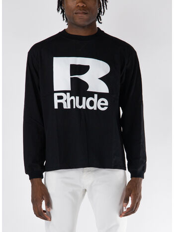 T-SHIRT PETROL LONG SLEEVE, 0610 VTG BLACK, small