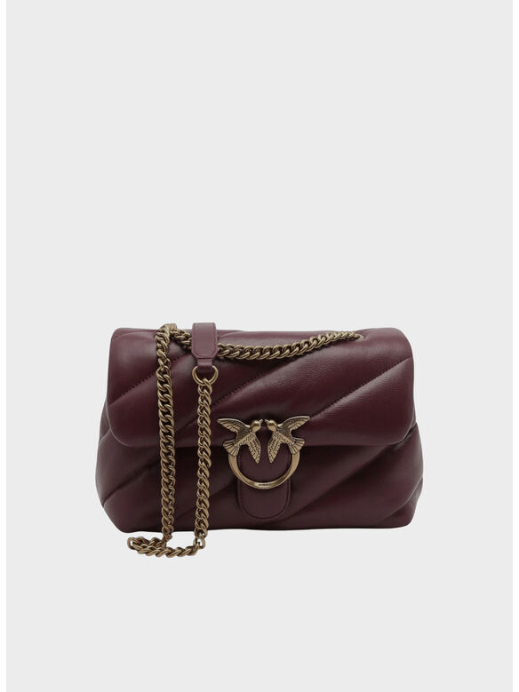 BORSA LOVE PUFF CLASSIC SMALL, W34Q BORGOGNA-ANTIQUE GOLD, medium
