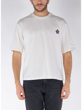 T-SHIRT CON STAMPA, 013 CREAM, small