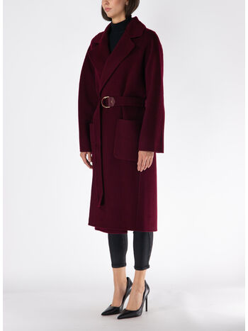 CAPPOTTO CON COLLO REVERS, CG3 ROUGE NOIR, small