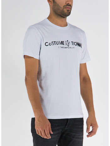 T-SHIRT CON STAMPA, BIANCO, small
