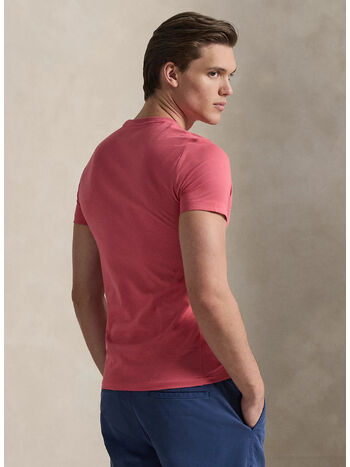 T-SHIRT IN JERSEY CUSTOM SLIM-FIT, RED SKY/C7215, small