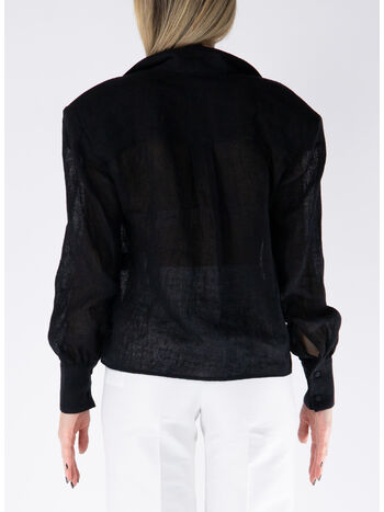 CAMICIA CON COLLO REVERS, 9000 NERO, small
