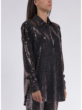 CAMICIA THE UP PAILLETTES, BRONZE, small
