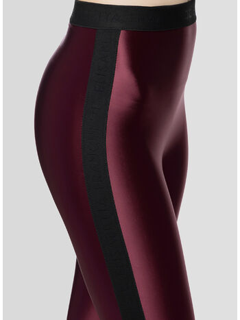 LEGGINGS CON ELASTICO LOGATO, CG3 ROUGE NOIR, small