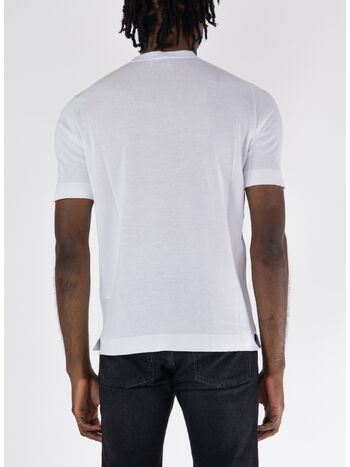 T-SHIRT GIROCOLLO, 001 BIANCO, small