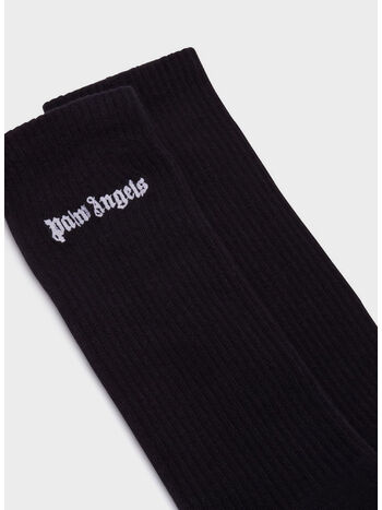 CALZINI CON LOGO CLASSICO RICAMO, 1001 BLACK WHITE, small