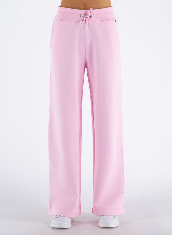 TOMMY HILFIGER PANTALONE JOGGERS ESSENTIAL LARGHI CON BANDIERINA Pink |  Selecteur
