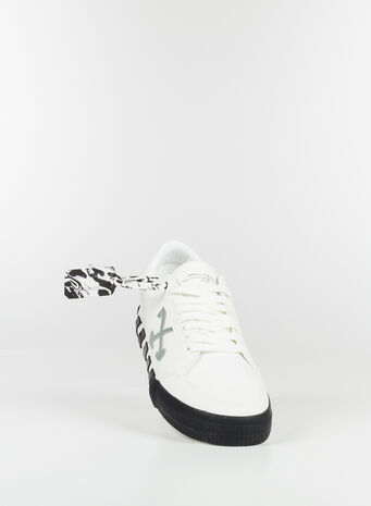 SCARPA BASSA VULCANIZZATA CANVAS, 0155WHITEGREEN, small