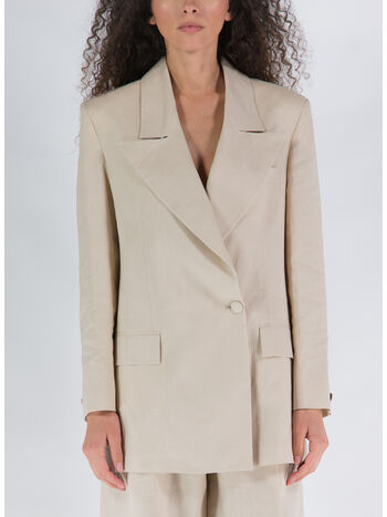GIACCA THE BLAZER LINUME, SAND, small