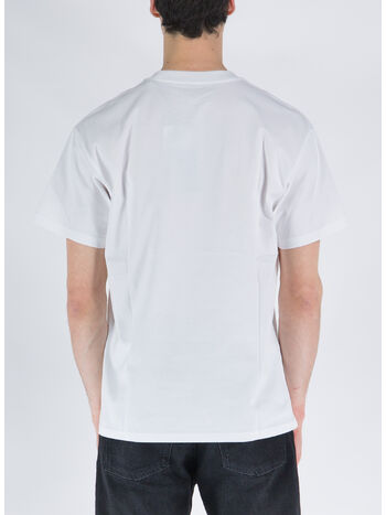 T-SHIRT SCRIPT EMBROIDERY, 00AXX WHITE/BLACK, small