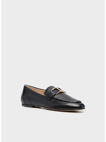 MOCASSINO T TIMELESS IN PELLE, B999 NERO, small