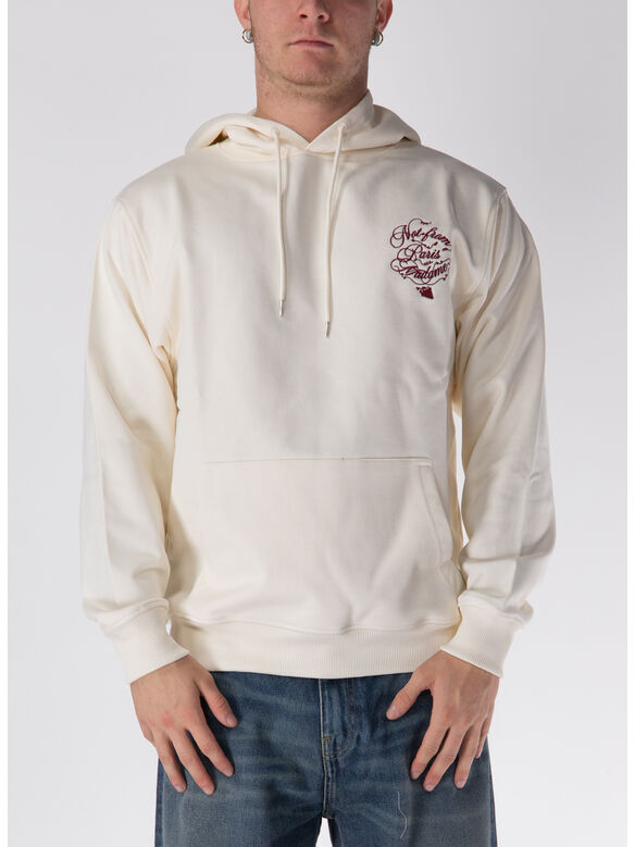 FELPA HOODIE SLOGAN VIGNES, CM CREAM, medium