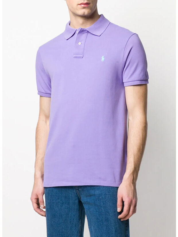 POLO S/S IN MAGLIA, CACTUS PURPLE, large