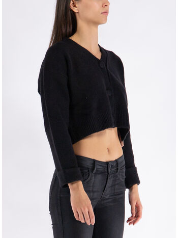 CARDIGAN CORTO, NERO, small