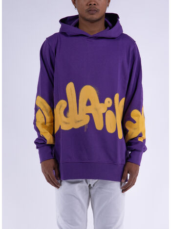 FELPA CON CAPPUCCIO BIG LOGO, VIOLA, small