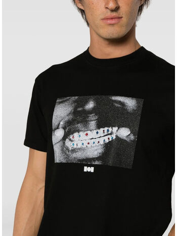 T-SHIRT CRYSTAL GRILLZ, 001 BLACK, small