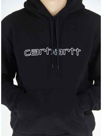 FELPA CON CAPPUCCIO, K02XX BLACK, small