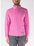 POLO LONGSEEVE RUGBY WAFFLE TEE, 690 PINK, thumb