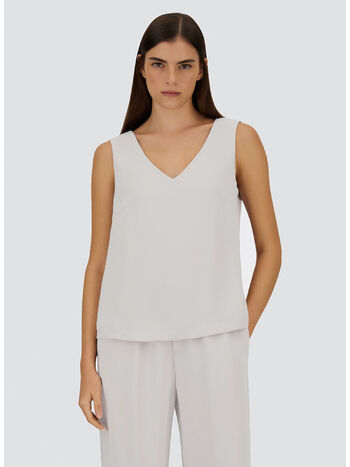 BLUSA SMANICATA, 1100 BIANCO, small