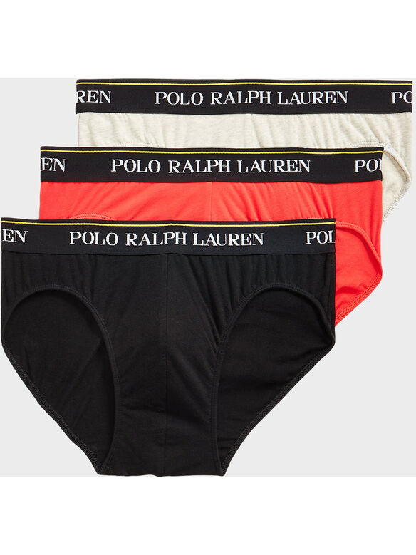 SLIP CLSSIC BRIEF-3 PACK-BRIEF, BLACK/RED REEF/LTSPR, medium