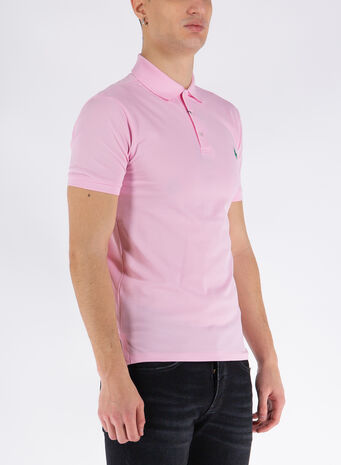 POLO A MANICHE CORTE, 202CARMELPINK, small