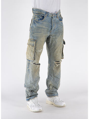 JEANS RELAXED CARGO DIRTY, RCLI LT INDIGO, small