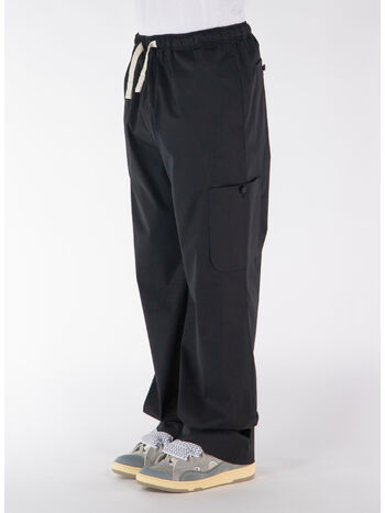 PANTALONE MONOGRAM LOOSE, 1010 BLACK BLACK, small
