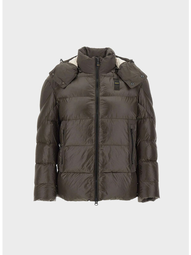 GIUBBOTTO KIERNAN, 382EB  MARRONE SCURO int. GRIGIO NEBBIA, large