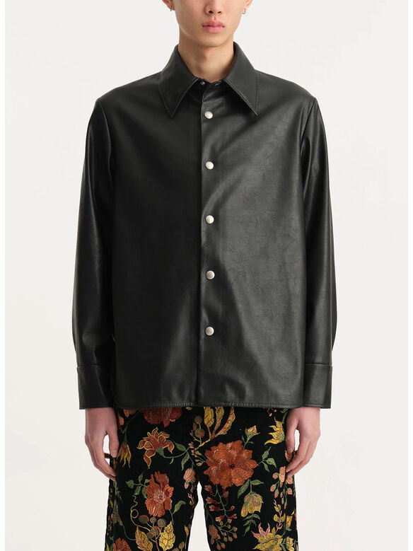 CAMICIA RAINER OVERSHIRT, SPACE BLACK, medium