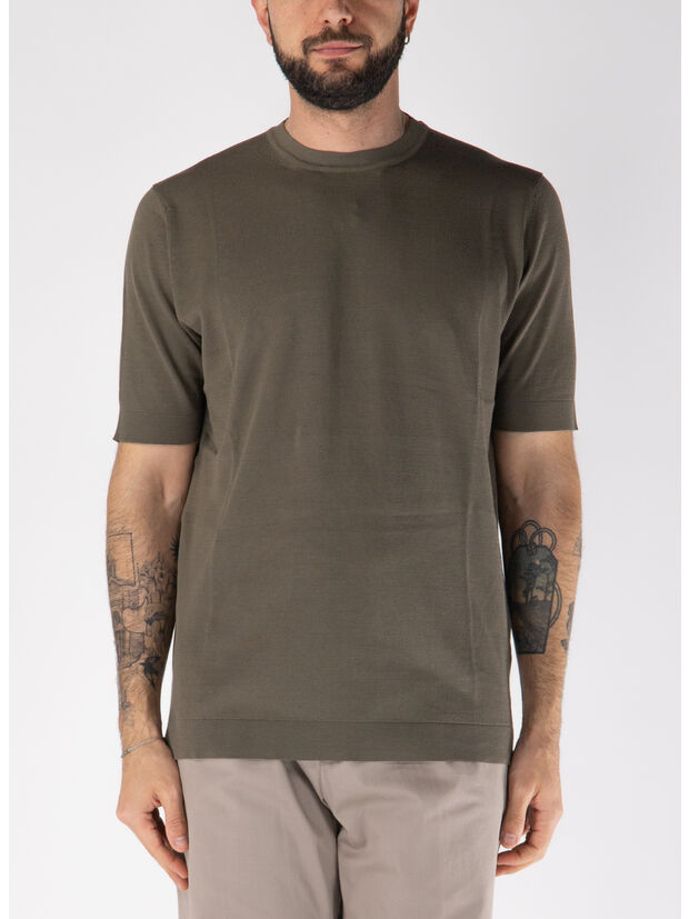 T-SHIRT SHORTSLEEVE COTTON CREPE, , large