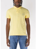 POLO A MANICHE CORTE CON LOGO RICAMATO, RESORT GOLD, thumb