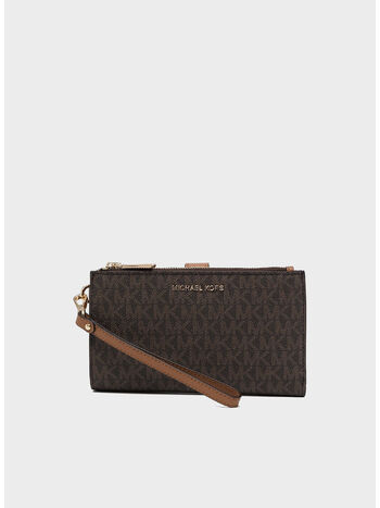 PORTAFOGLI JET SET WRISTLET, 200 BROWN, small