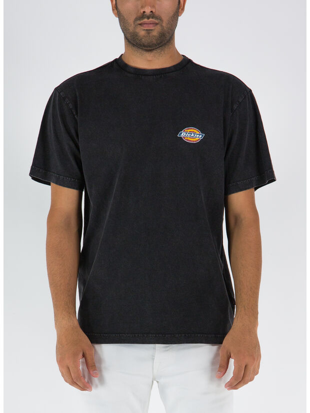T-SHIRT ICON WASHED, BLK1 BLACK, large
