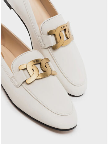 MOCASSINO KATE IN PELLE, B001 BIANCO, small