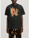 T-SHIRT BURNING MONOGRAM, 1076 BLACK GOLD, thumb