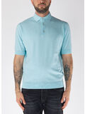 POLO IN MAGLIA A MANICHE CORTE, 701, thumb